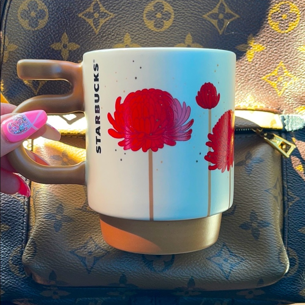 ❤️Starbucks Chinese Year of the Ox Flower Mug⭐️ - Picture 3 of 9